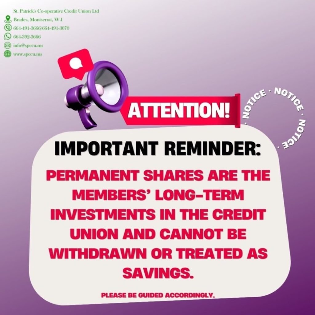 Notice to Members: Permanent Shares