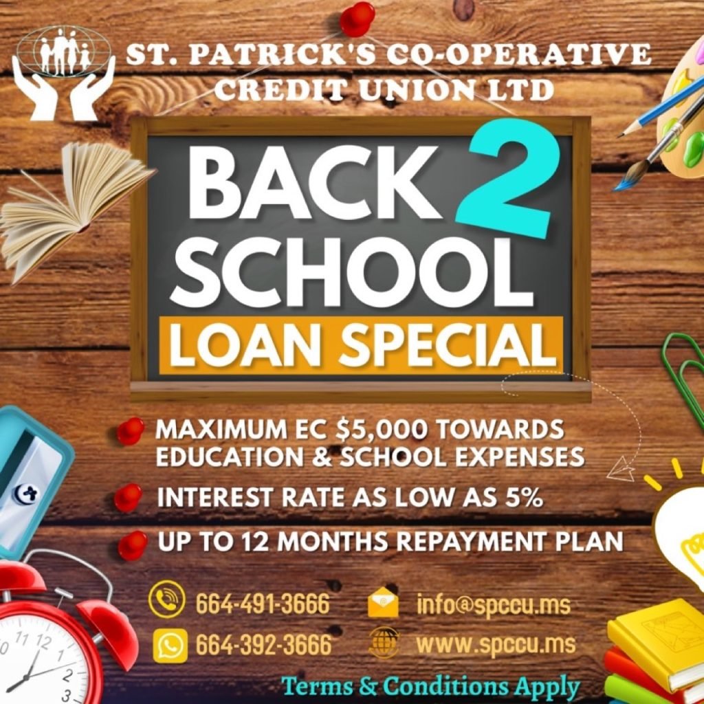 St. Patrick’s Co-operative Credit Union Ltd. Back 2 School Loan Special